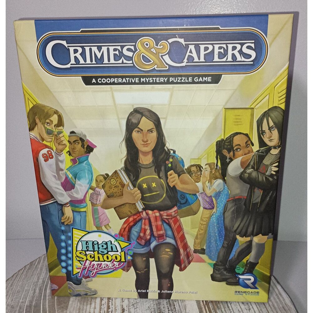 RENEGADE GAME STUDIOS: Crimes & Crapers - Puzzle Game = Highschool  (Complete)